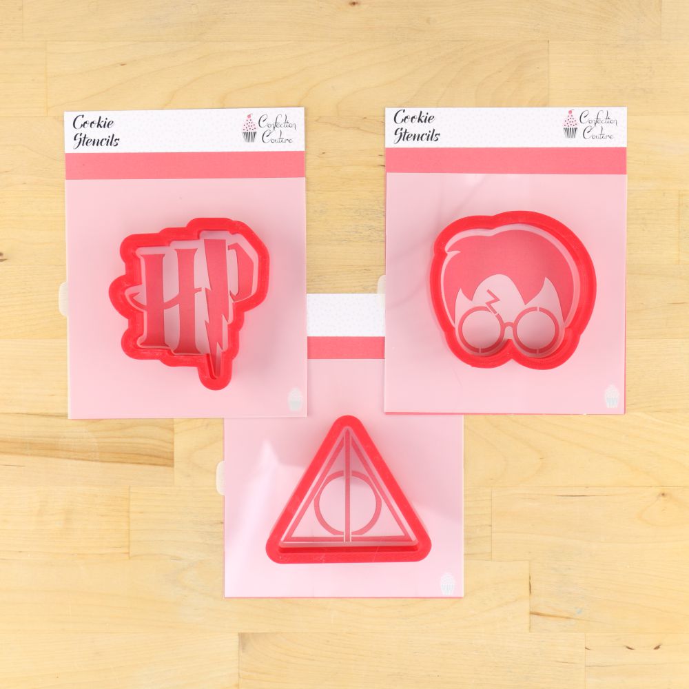 Harry Potter Cookie Stencil Set with Matching Cookie Cutters