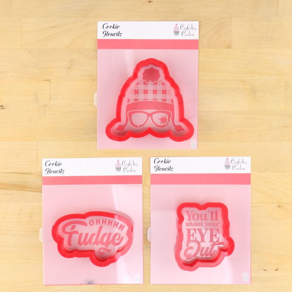 A Christmas Story Stencil Set for Christmas Cookies