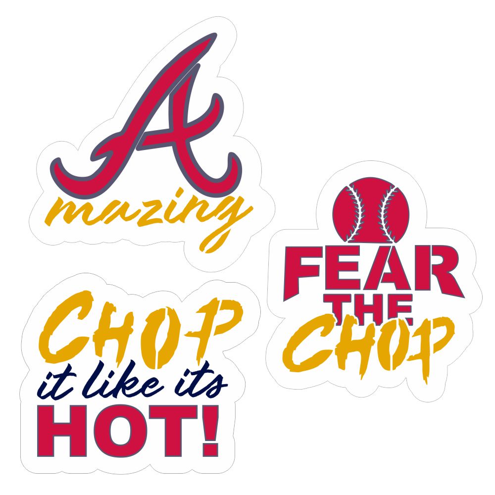 Fear the Chop Baseball Cookie Stencil Set
