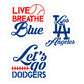 Live Breathe Blue Baseball Cookie Stencil Set