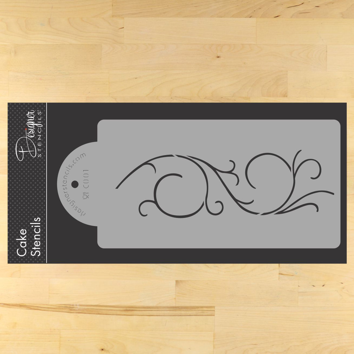 Scrollwork Cake Stencil by Designer Stencils - Confection Couture Stencils