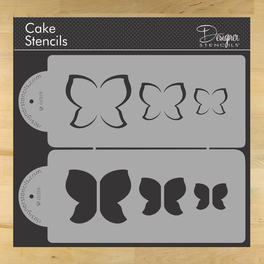 Butterfly 3-Dimensional Cake and Cookie Stencil Set by Designer Stencils