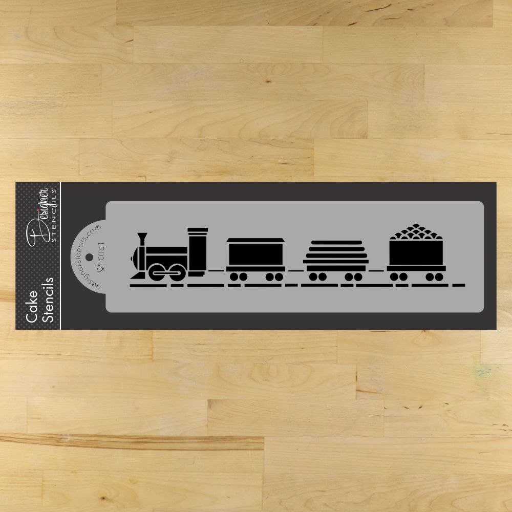 Train Stencil for Cake Decorating by Designer Stencils Confection