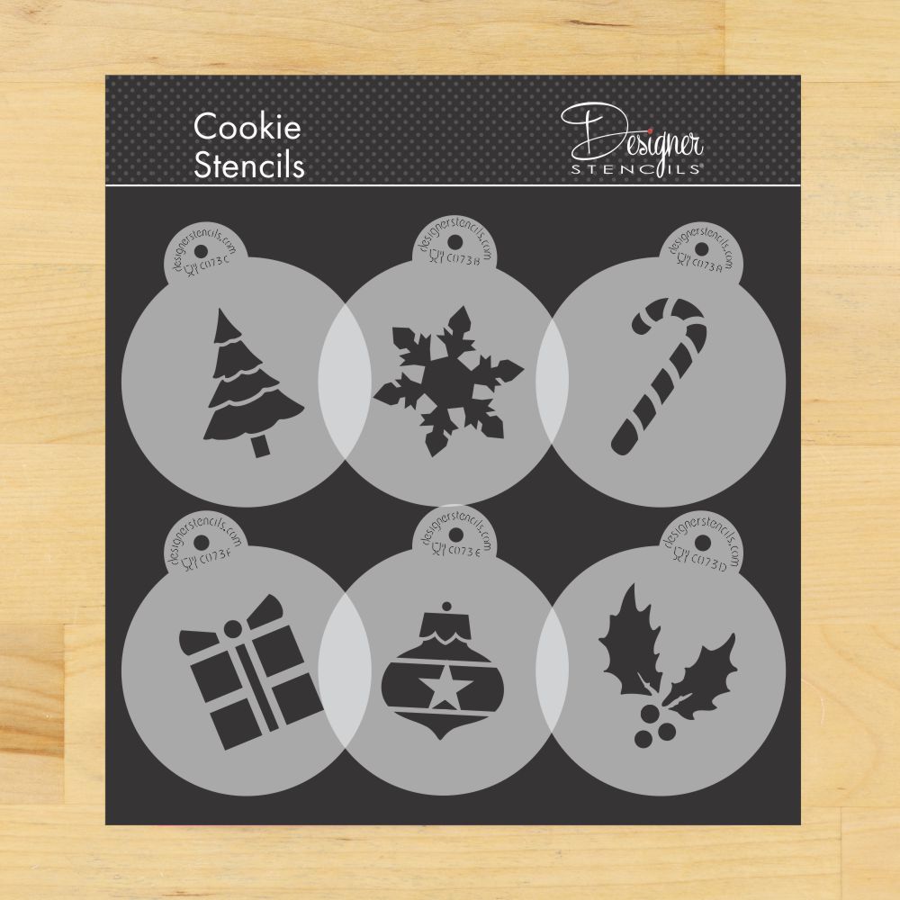 Holiday Cupcake and Cookie Stencil Tops Designer Stencils