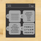 Save the Date Calendar Cookie Stencil Set by Designer Stencils