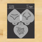 Bachelorette Heart Shaped Cookie Stencil Set by Designer Stencils
