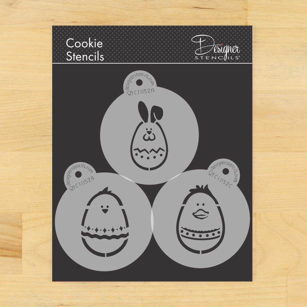 Egg-cellent Easter Animals Cookie Stencil Set by Designer Stencils