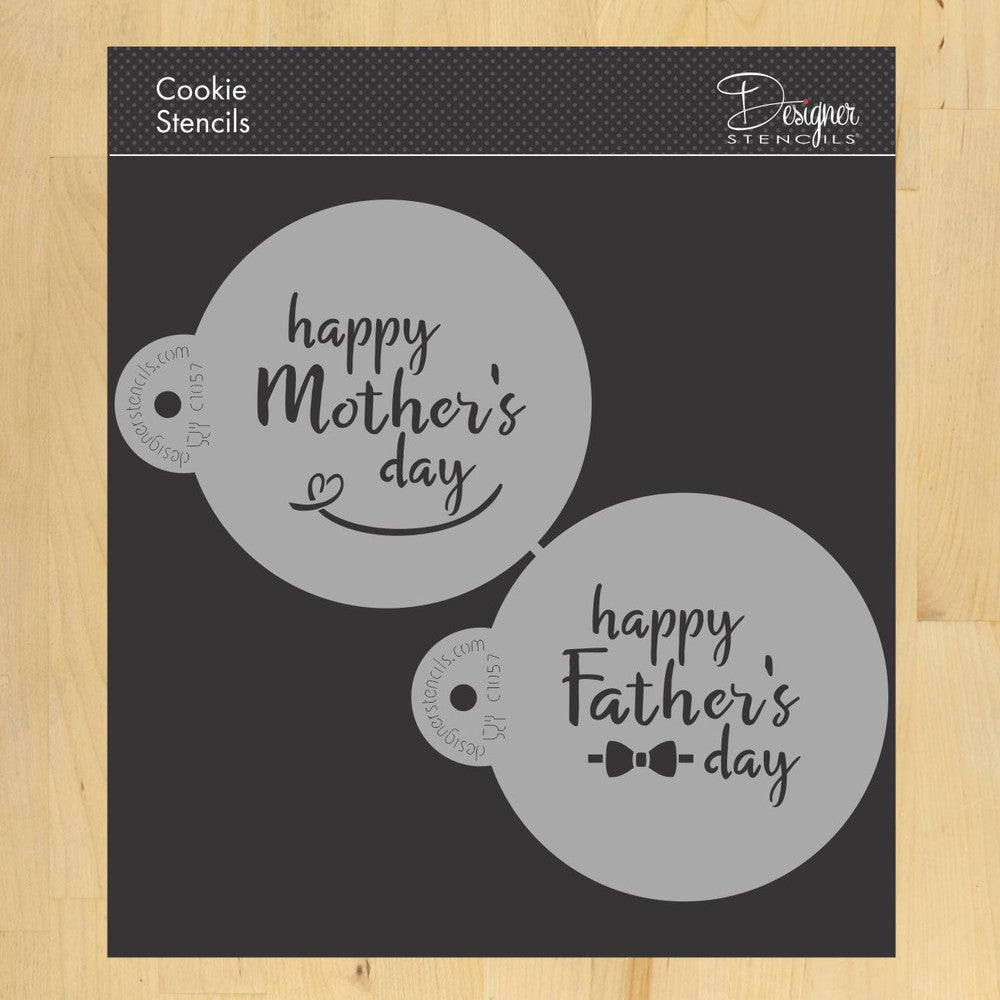Mother's and Father's Day Cookie Stencil Rounds – Confection Couture ...
