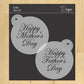 Script Happy Mother's and Father's Day Cake Stencil Set by Designer Stencils