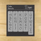 Contemporary Monogram Letters Cake Stencil Set by Designer Stencils