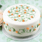 BIRTHDAY CAKE USING Oak Leaf Cake Stencil Side by Designer Stencils