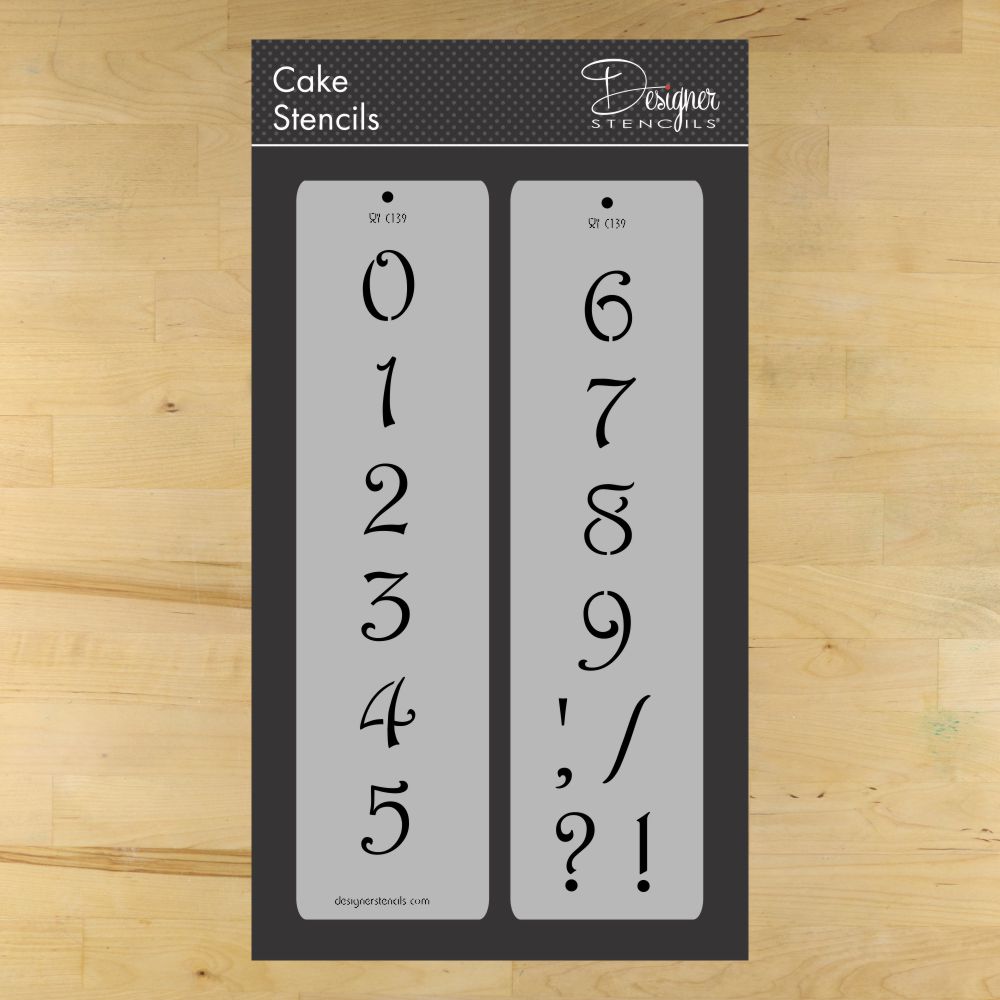 Contemporary Style Numbers for Cake Decorating - Confection Couture ...