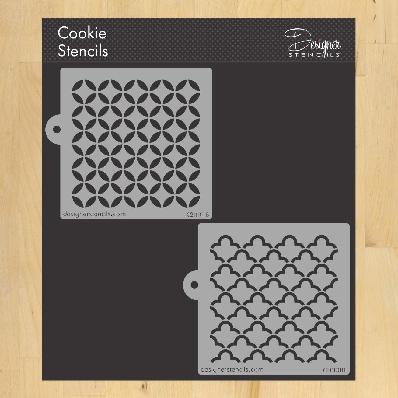 Quilting Miniprint Cookie Stencil Set by Designer Stencils