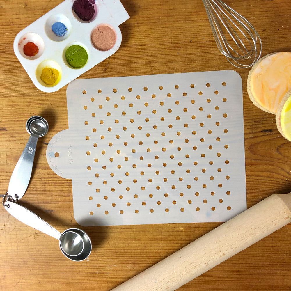 Polka Dot Pattern Cake Side Stencil by Designer Stencils – Confection ...