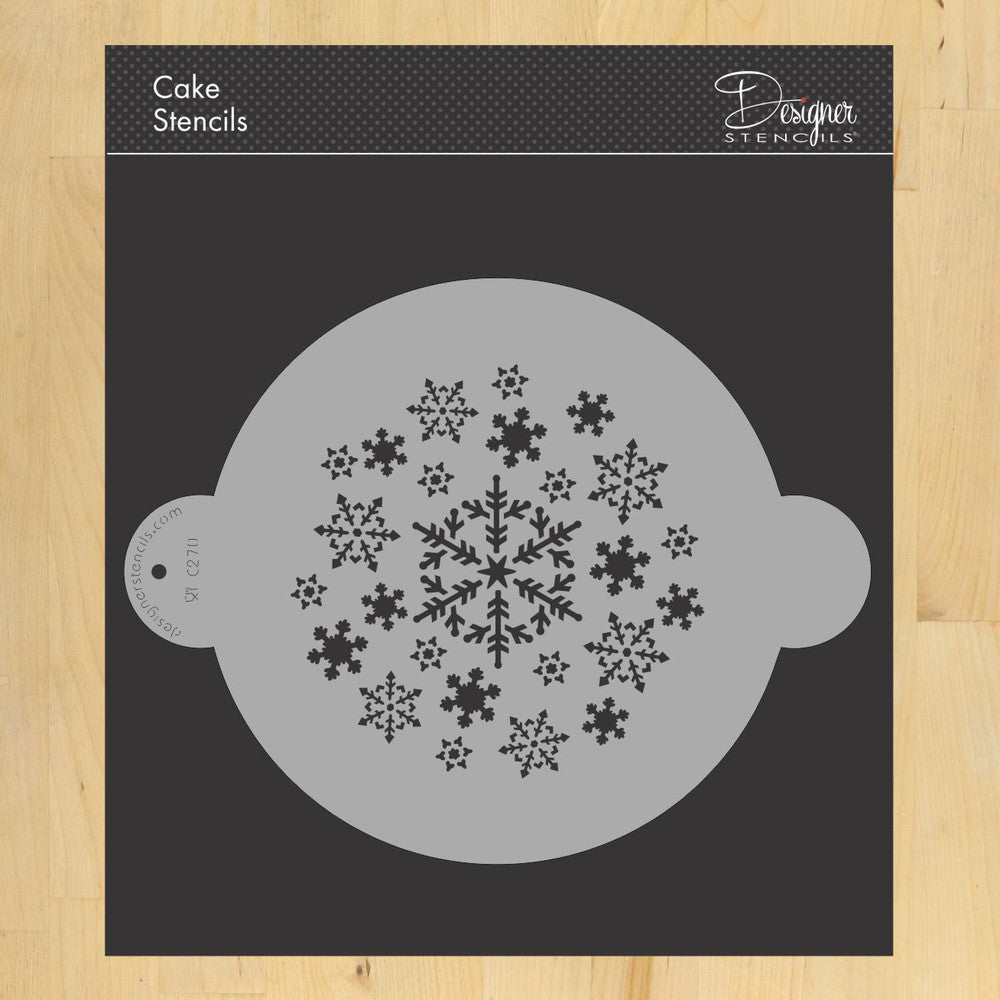 Round Snowflake Stencil Top for Pies and Cakes - Confection Couture ...