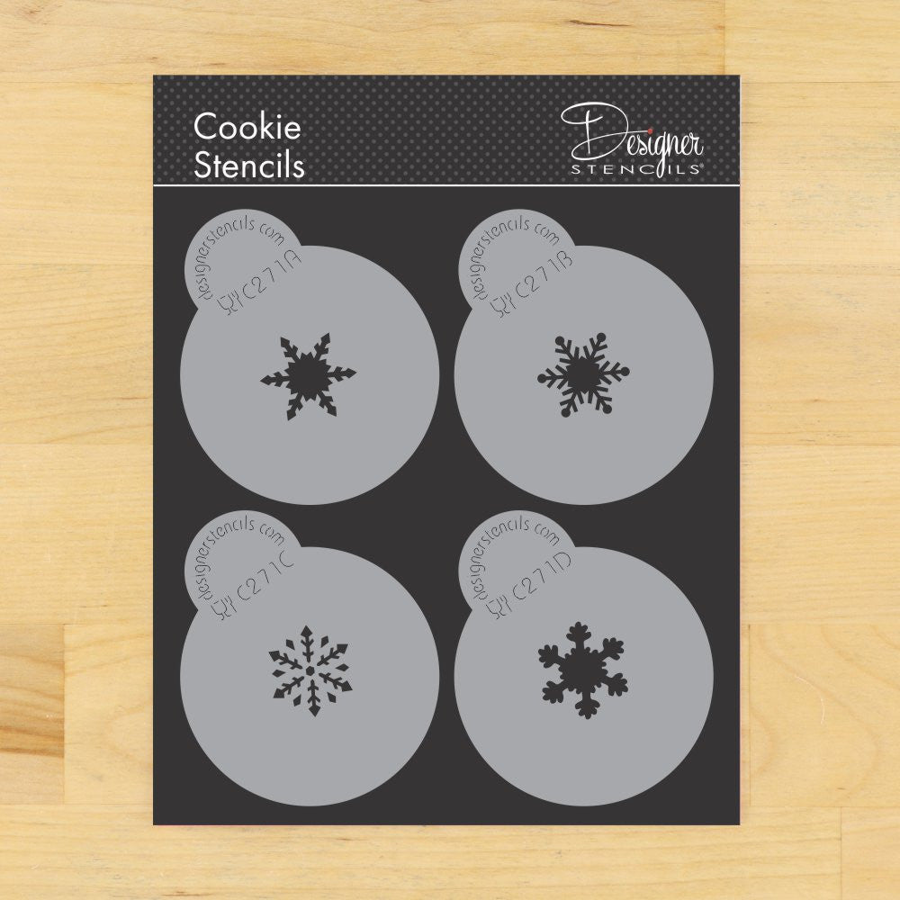 Mini Snowflake Stencils for Cookies and Cupcakes – Confection Couture ...