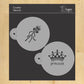 Princess Round Cookie Stencil Set by Designer Stencils