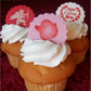 Valentine's Day Cupcakes using I Love You Round Cookie Stencil Set by Designer Stencils