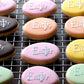 Decorated Easter Cookies using Easter Round Cookie Stencil Set by Designer Stencils