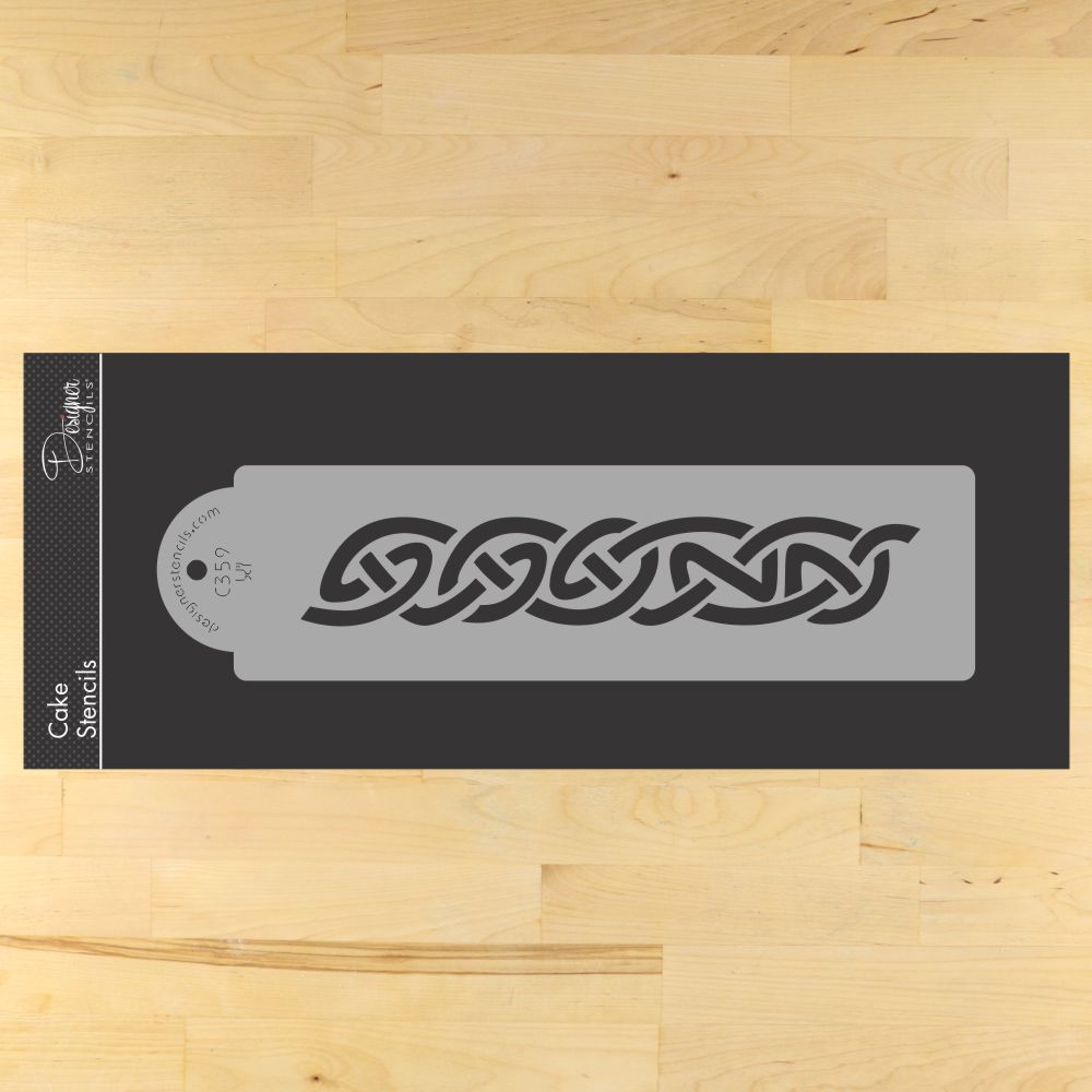 Celtic Stencil Side for Decorating Cakes by Designer Stencils