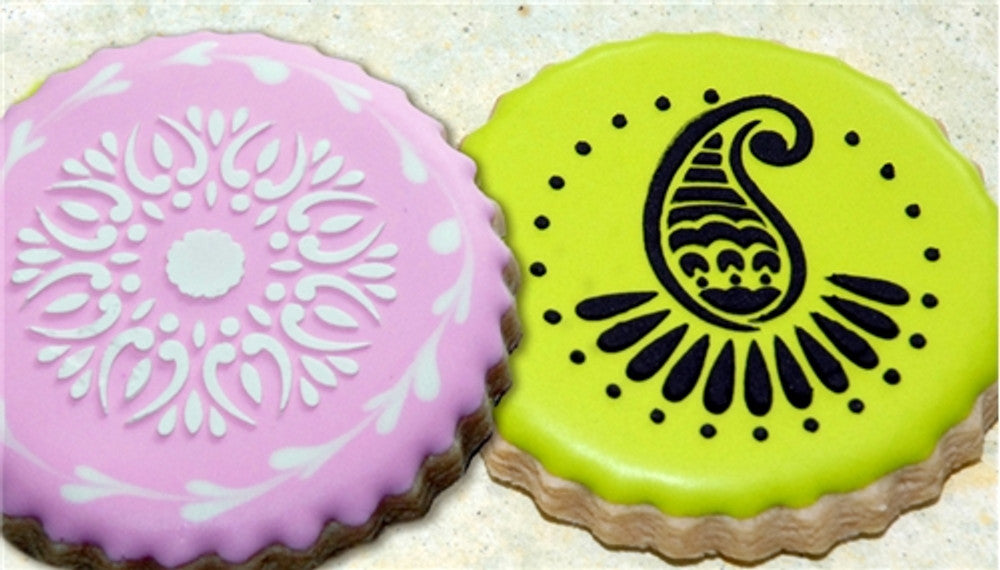 Mehndi Round Cookie Stencil Set by Designer Stencils