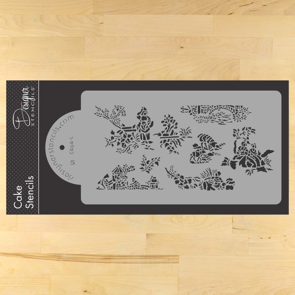 French Toile Stencil for Decorating Wedding Cakes – Confection Couture ...