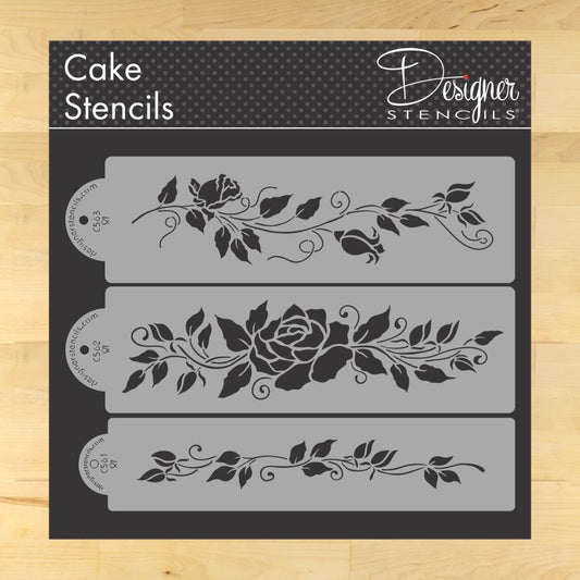 Rose Cake Stencils by Designer Stencils Set