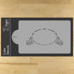 Monogram Oval Cake Stencil by Designer Stencils 10 Inch Wide