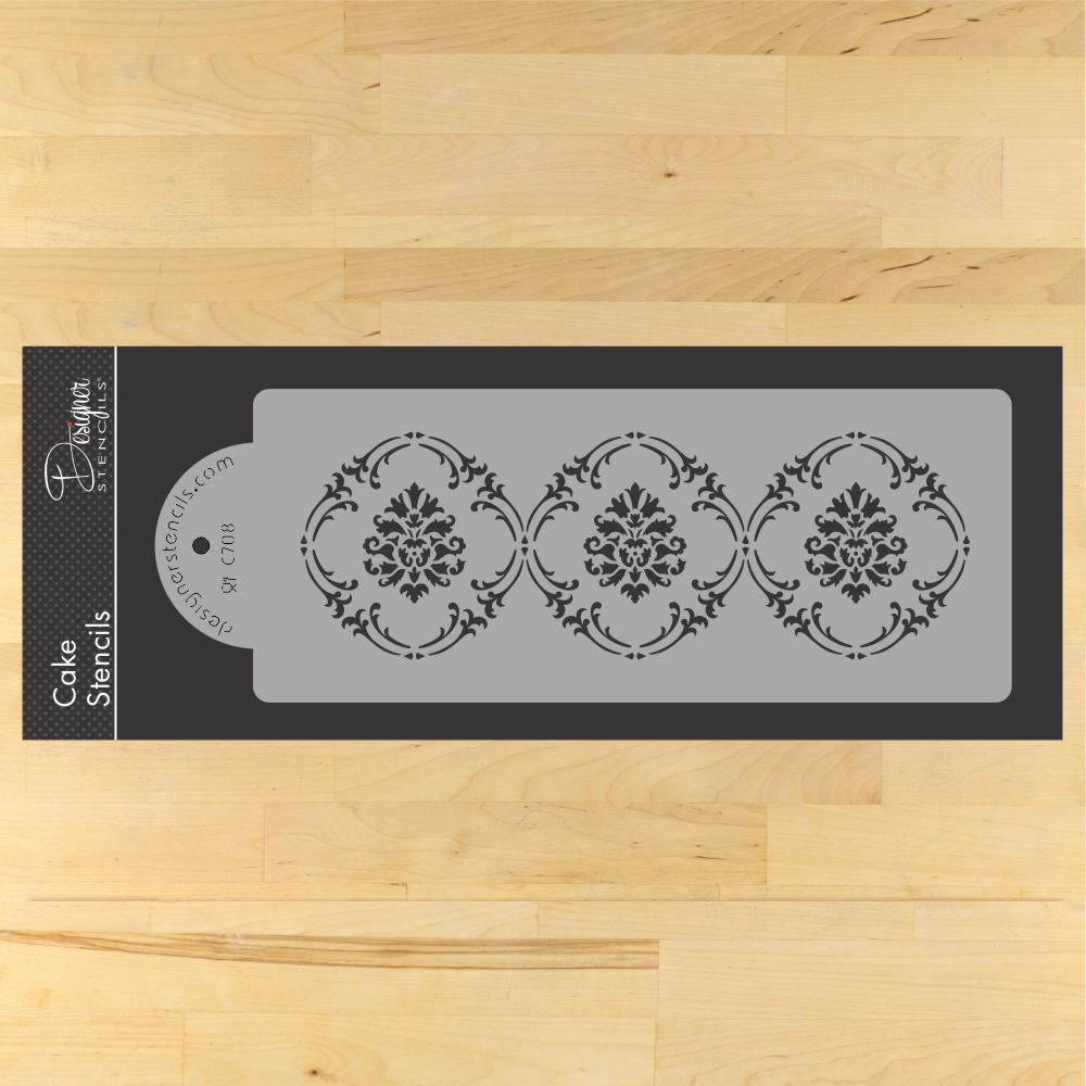 Royal Damask Stencils for Cake Decorating by Designer Stencils ...