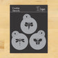 Garden Bugs Round Cookie Stencil Sets by Designer Stencils 2 Inch Set