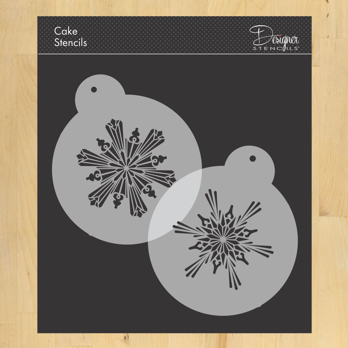Snowflake Stencil Top Sets for Christmas Cakes and Pies - Confection ...