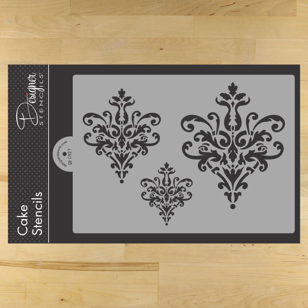 Lace Icon Trio Stencil Set for Wedding Cakes and Cookies - Confection ...