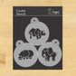 Safari Animals Round Cookie Stencil Set by Designer Stencils