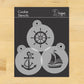 Sailor's Delight Round Cookie Stencil Set by Designer Stencils