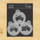 Trucks Round Cookie Stencil Set by Designer Stencils