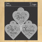 Love Be Mine Forever Heart Shaped Cookie Stencil Set by Designer Stencils