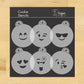 Emojis Cookie or Cupcake Stencil Set by Designer Stencils