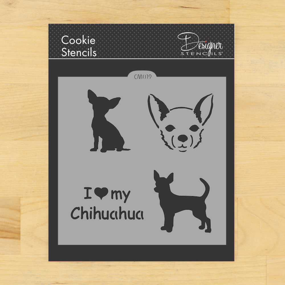 Chihuahua Cookie Stencil