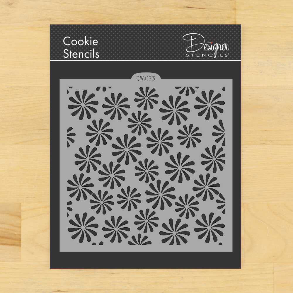 Candy Swirls Cookie Stencil by Designer Stencils