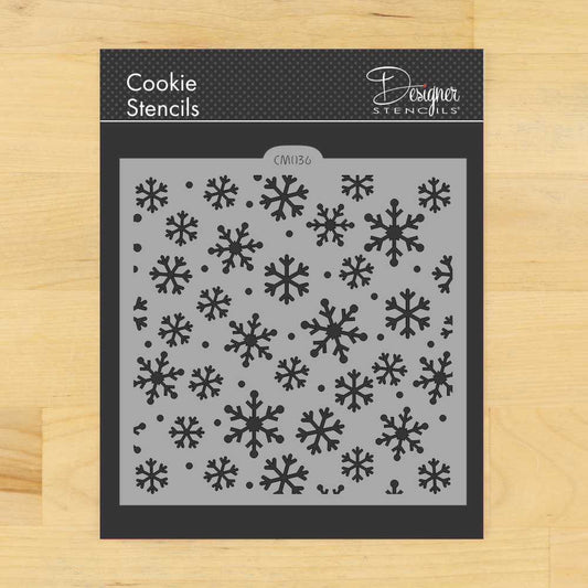 Snowflake Pattern Cookie Stencil from Designer Stencils
