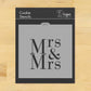Mrs and Mrs Cookie Stencil by Designer Stencils