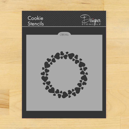 Circle of Hearts Cookie Stencil by Designer Stencils