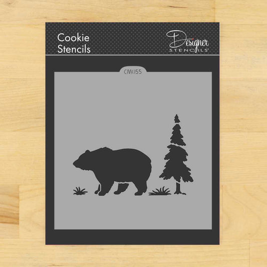 Bear Silhouette Cookie Stencil by Designer Stencils