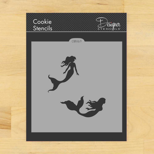 Mermaids Cookie Stencil by Designer Stencils in packaging
