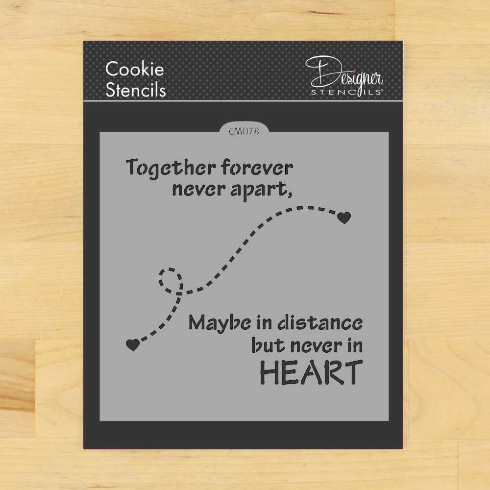 Together Forever Cookie Stencil by Designer Stencils
