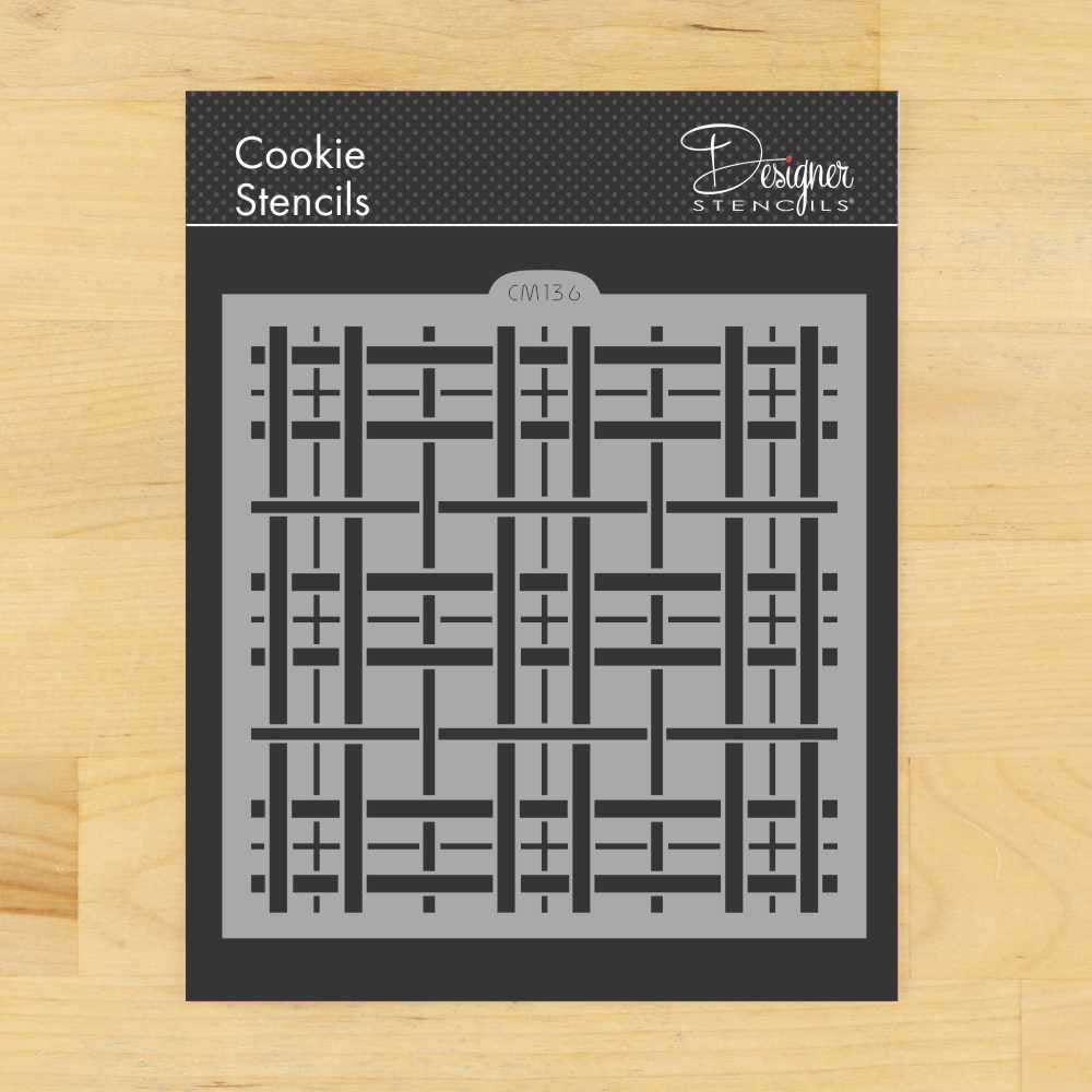 Plaid Pattern Cookie Stencil by Designer Stencils