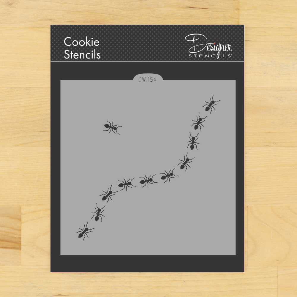 Trailing Ants Cookie Stencil by Designer Stencils
