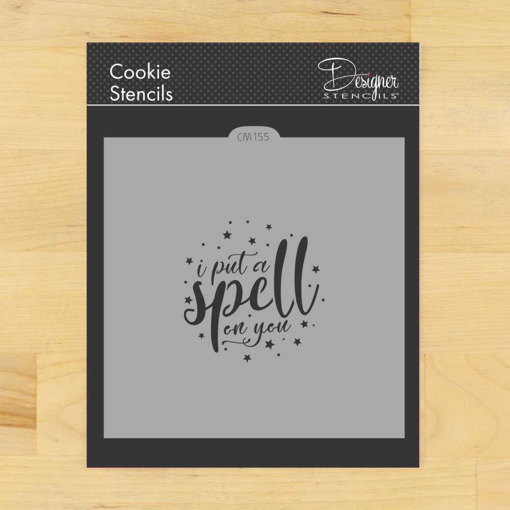 I Put A Spell On You Cookie Stencil By Designer Stencils
