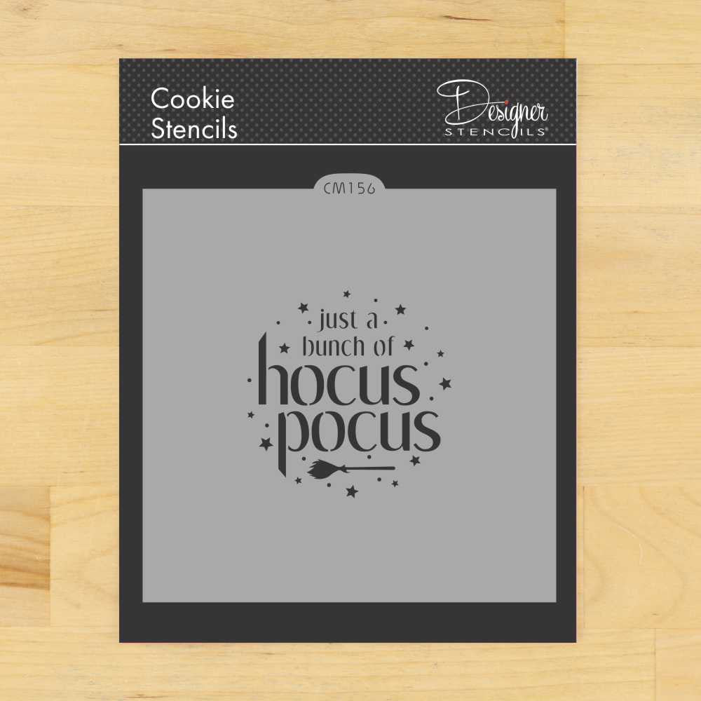 Hocus Pocus Cookie Stencil By Designer Stencils