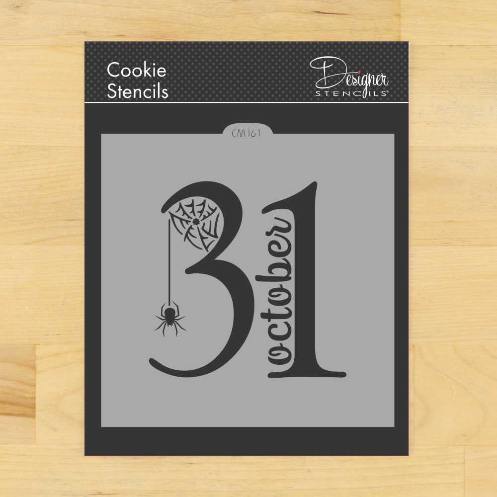 October 31st Cookie Stencil By Designer Stencils